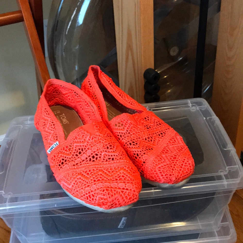 TOMS Moroccan Crochet slip-ons..